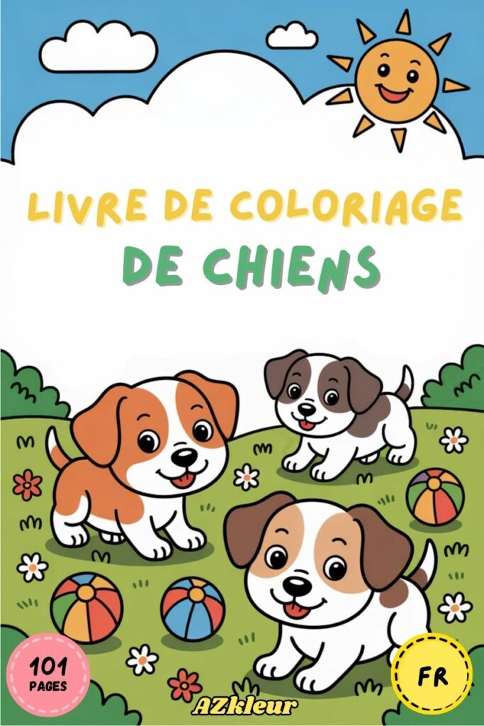 101 pages de coloriage de chiens
