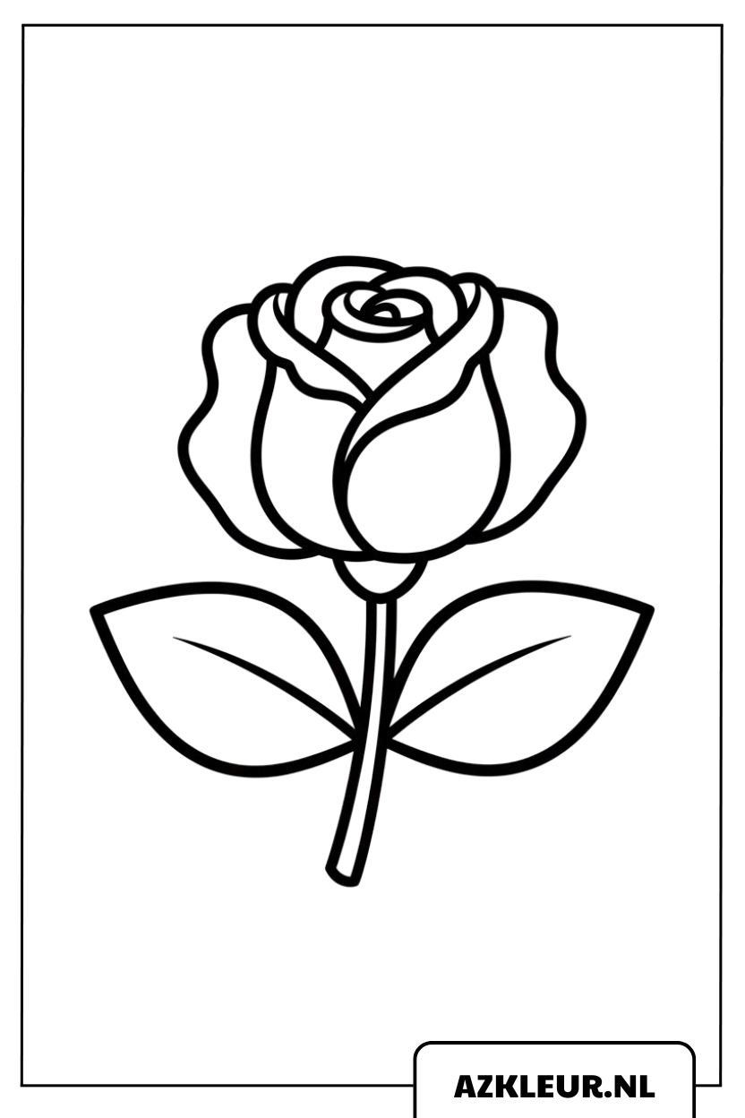 Mooie roos met bladeren kleurplaat.jpg