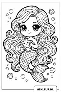 Mooie zeemeermin met zeester kleurplaat.jpg