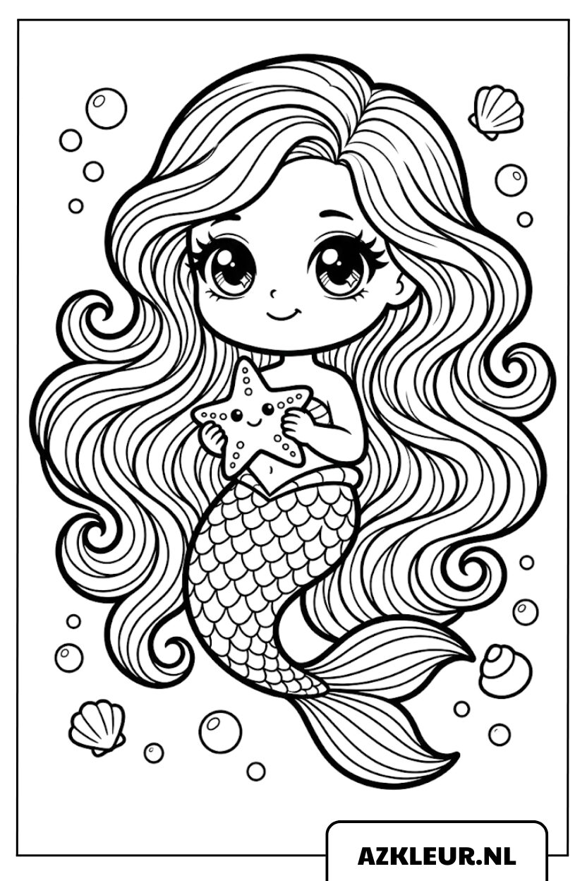 Mooie zeemeermin met zeester kleurplaat.jpg
