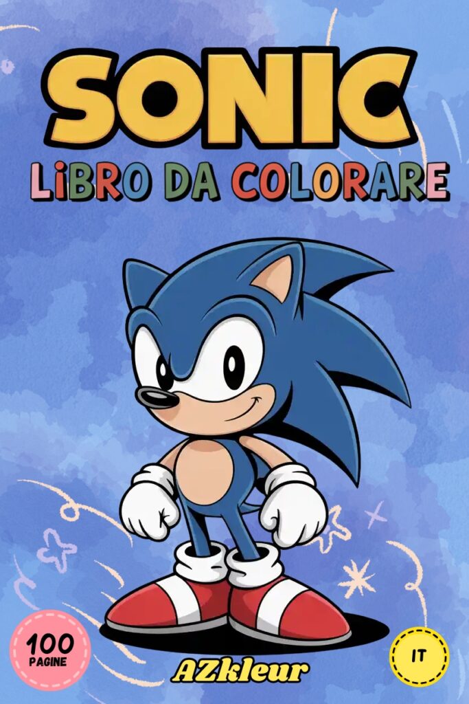 100 Pagine Sonic da Colorare