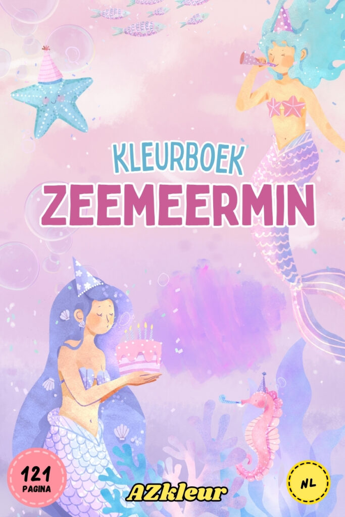 121 Pagina Zeemeermin Kleurboek