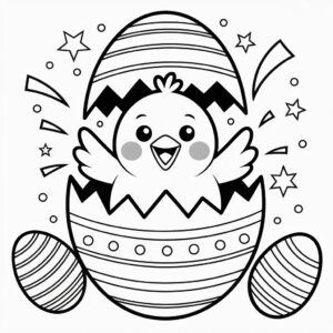 colorare Uova con pulcini