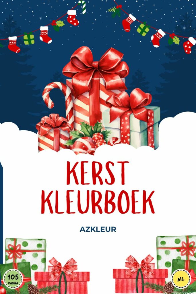 105 pagina kerst kleurboek