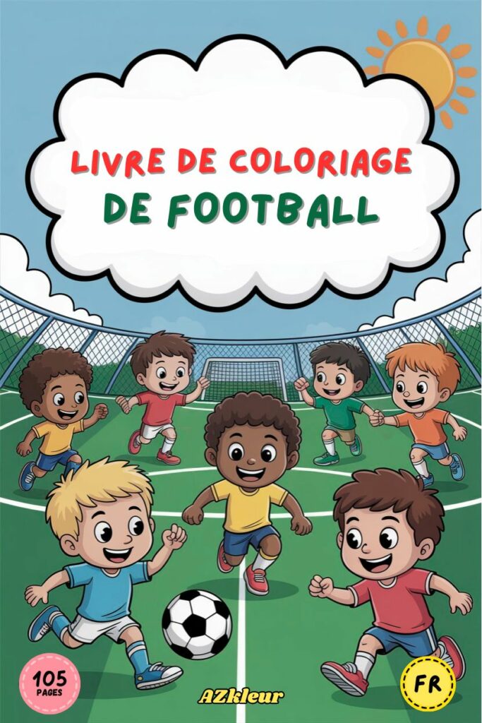 105 Pages de Coloriages de Football