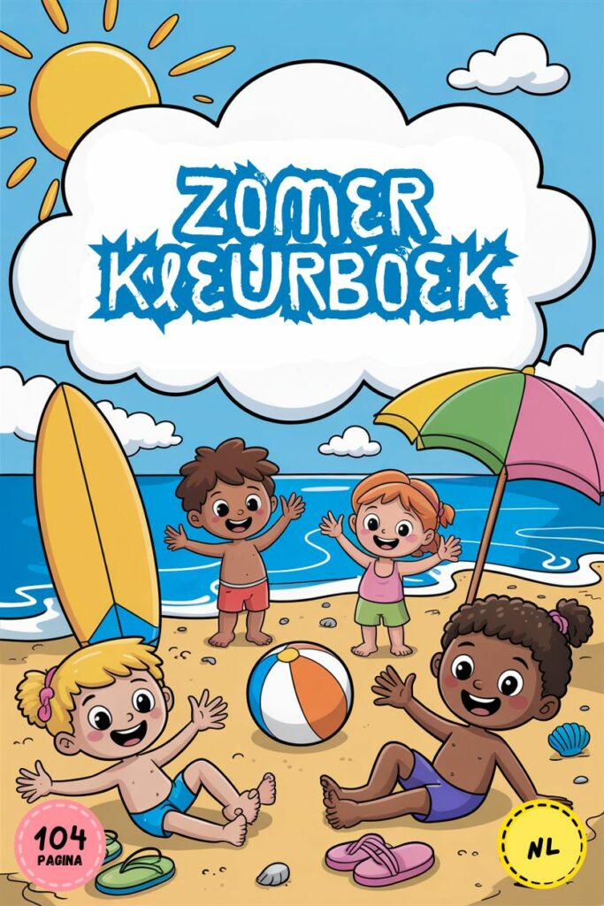 Zomer Kleurboek van 104 pagina’s