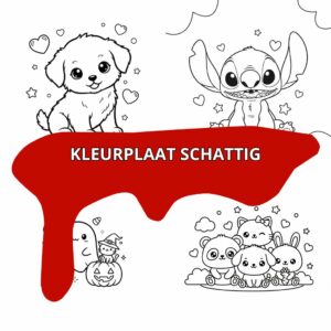 Kleurplaat Schattig