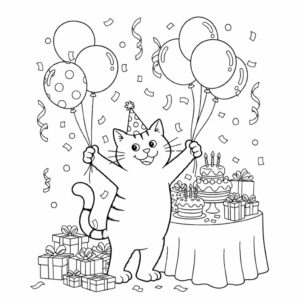 dikkie dik kleurplaat verjaardag