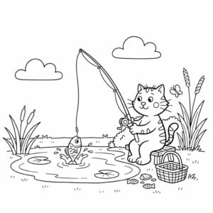 dikkie dik vissen kleurplaat