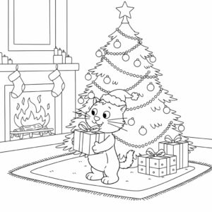 kleurplaat dikkie dik kerst