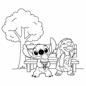 kleurplaten lilo en stitch