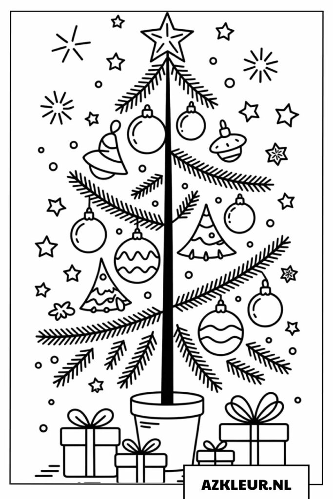 De versierde Kerstboom