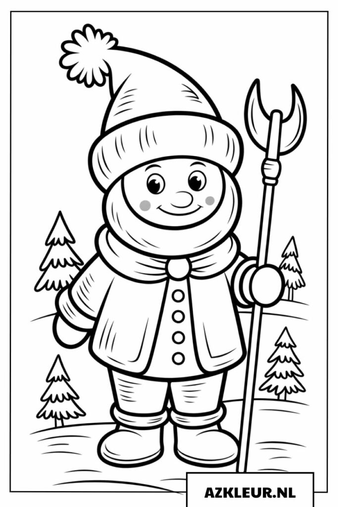 De vrolijke Sneeuwpop