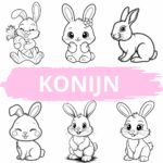 Kleurplaat konijn ft – AZkleur