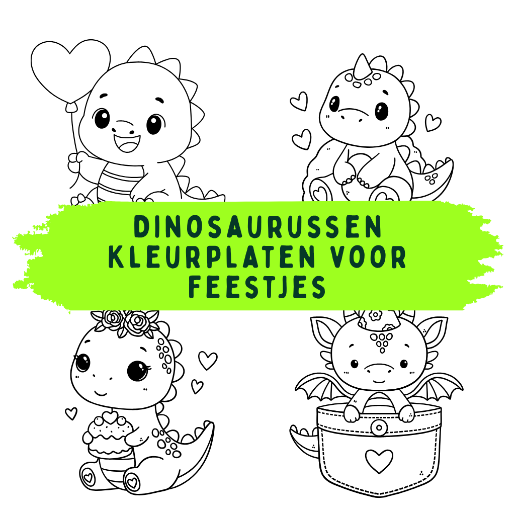 Dinosaurussen Kleurplaten voor Feestjes ft