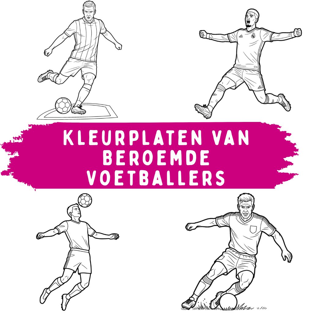 Kleurplaten van Beroemde Voetballers