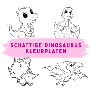 Schattige Dinosaurus Kleurplaten: Kawaii en Cartoon Stijlen om Gratis te Printen