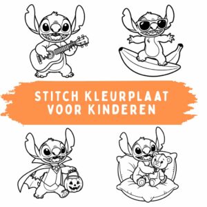 Stitch Kleurplaat voor Kinderen: Gratis Disney Kleurplaten om te Printen