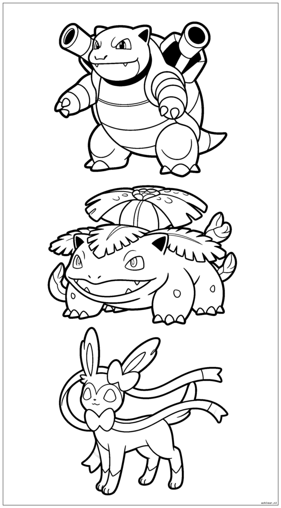 Blastoise en Venusaur