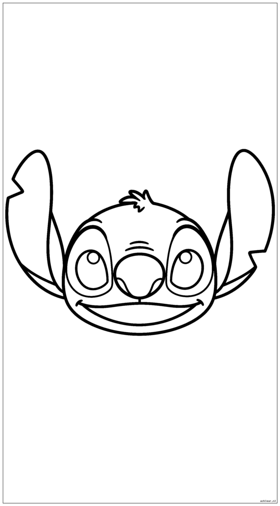 Simple Stitch-gezichtsportret met basisvormen voor beginners