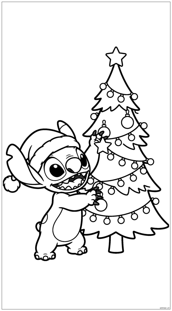 Steek een kerstmuts op en versier een kerstboom